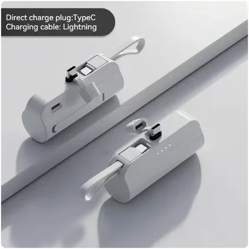 20000Mah Mini Portable Power Bank External Battery Plug Play Power Bank Type-C Fast Effective Charger for Iphone Samsung Huawei