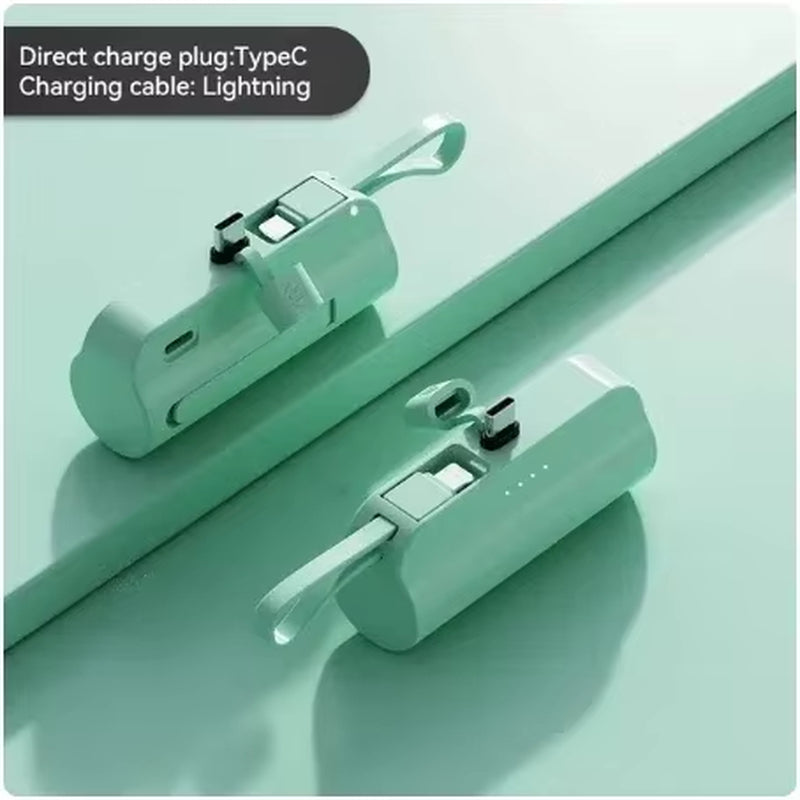 20000Mah Mini Portable Power Bank External Battery Plug Play Power Bank Type-C Fast Effective Charger for Iphone Samsung Huawei